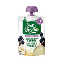 ONLY ORGANIC KINDY BLUEBERRY- BANANA & VANILLA OAT MILK POUCH 100G