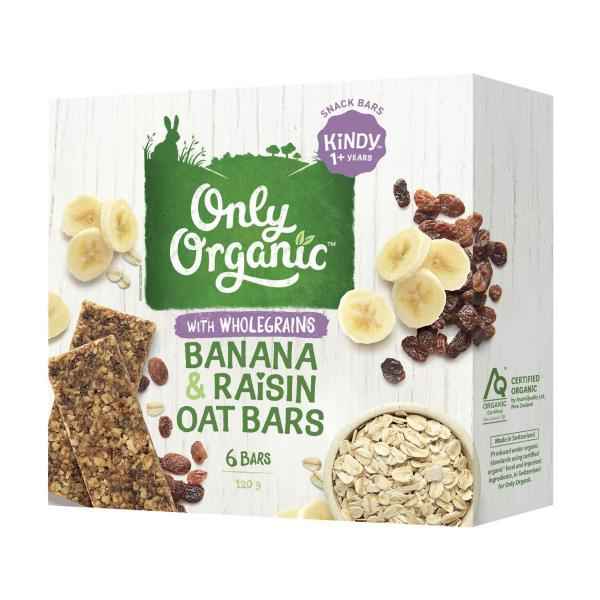 Kindy Banana & Raisin Oat Bars
