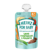 HEINZ LAMB- VEGETABLE & POLENTA BABY FOOD POUCH 6+ MONTHS 120G