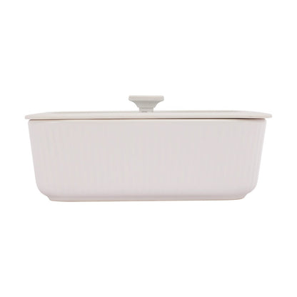1.1L Porcelain Container with Glass Lid