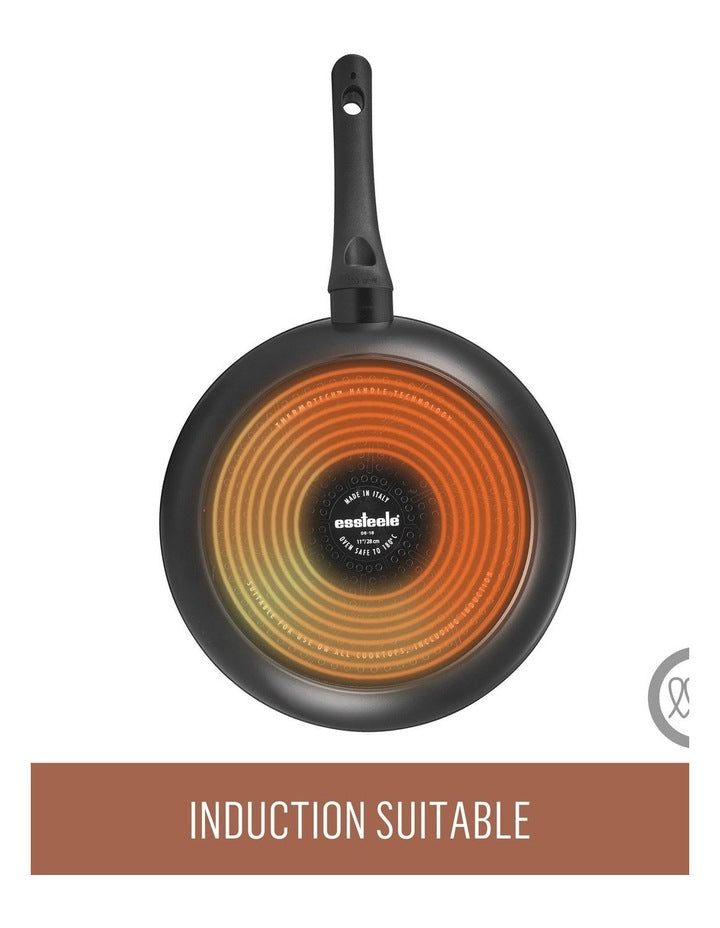Per Salute Nonstick Induction Open French Skillet 26cm in Black