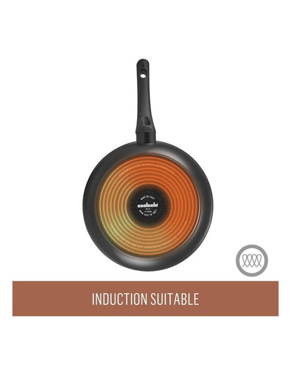 Per Salute Nonstick Induction Open French Skillet 30cm in Black