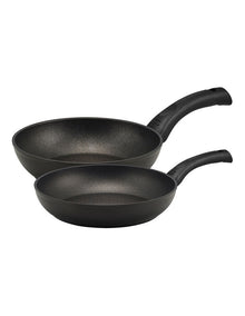 Per Salute Nonstick Induction Skillet Twin Pack 20/28cm in Black