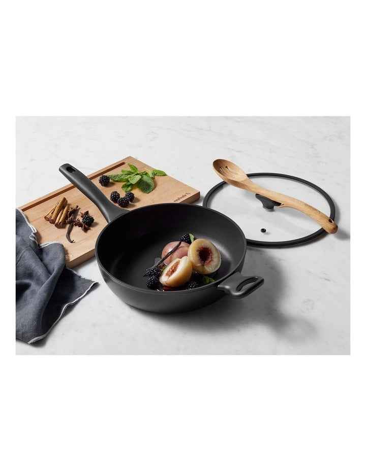 Per Domani Nonstick Induction Covered Deep Skillet 28cm