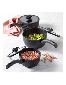 Per Salute Nonstick Induction Covered Saucepan 20cm/2.9L in Black