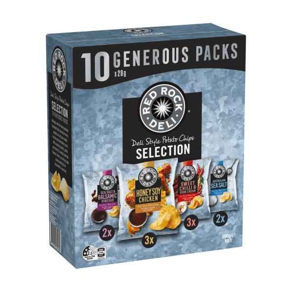 Potato Chips Lunchbox Snacks Multipack Assorted 10 Pack
