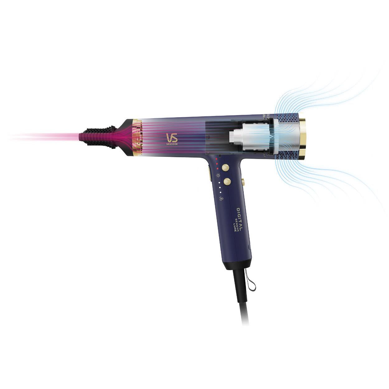 VS Sassoon VSD1887A Digital Sensor Luxe Airsonic Hair Dryer