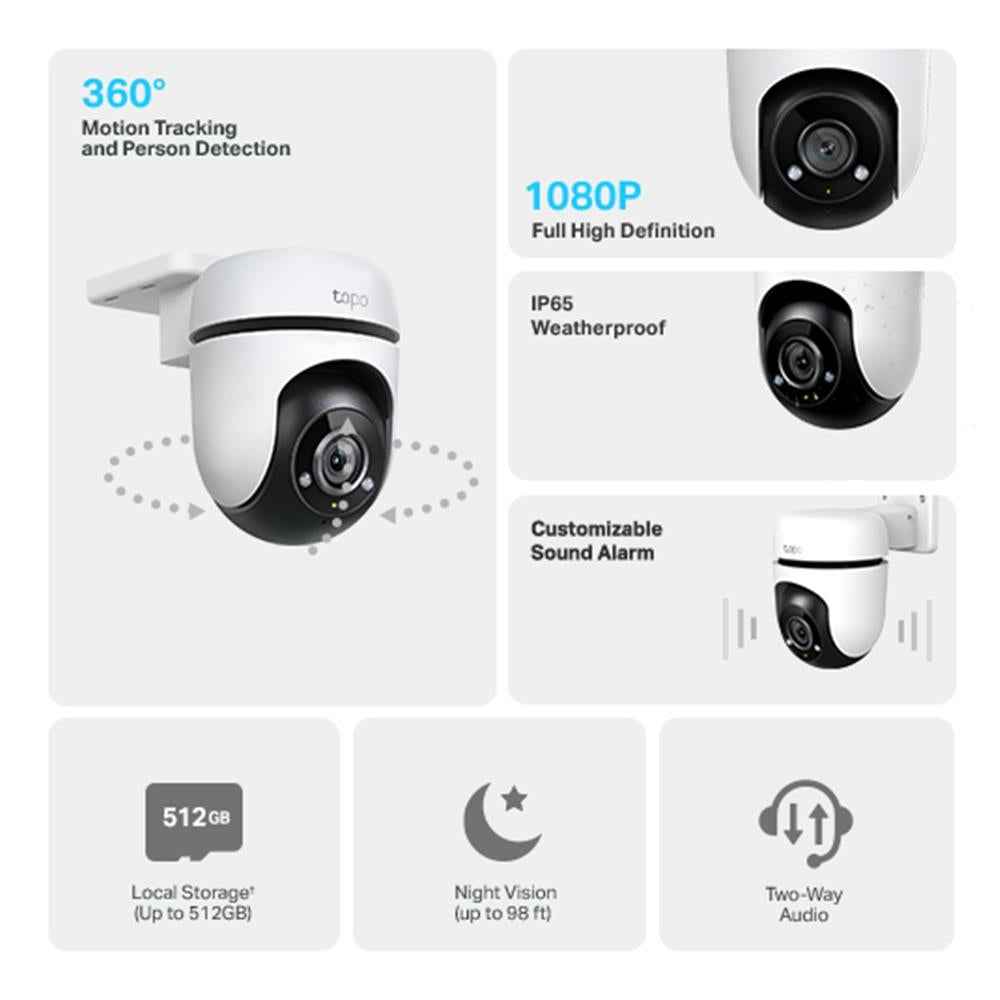 TP-Link Tapo Outdoor Pan& Tilt WiFi Security Camera