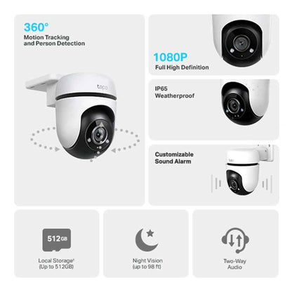 TP-Link Tapo Outdoor Pan& Tilt WiFi Security Camera