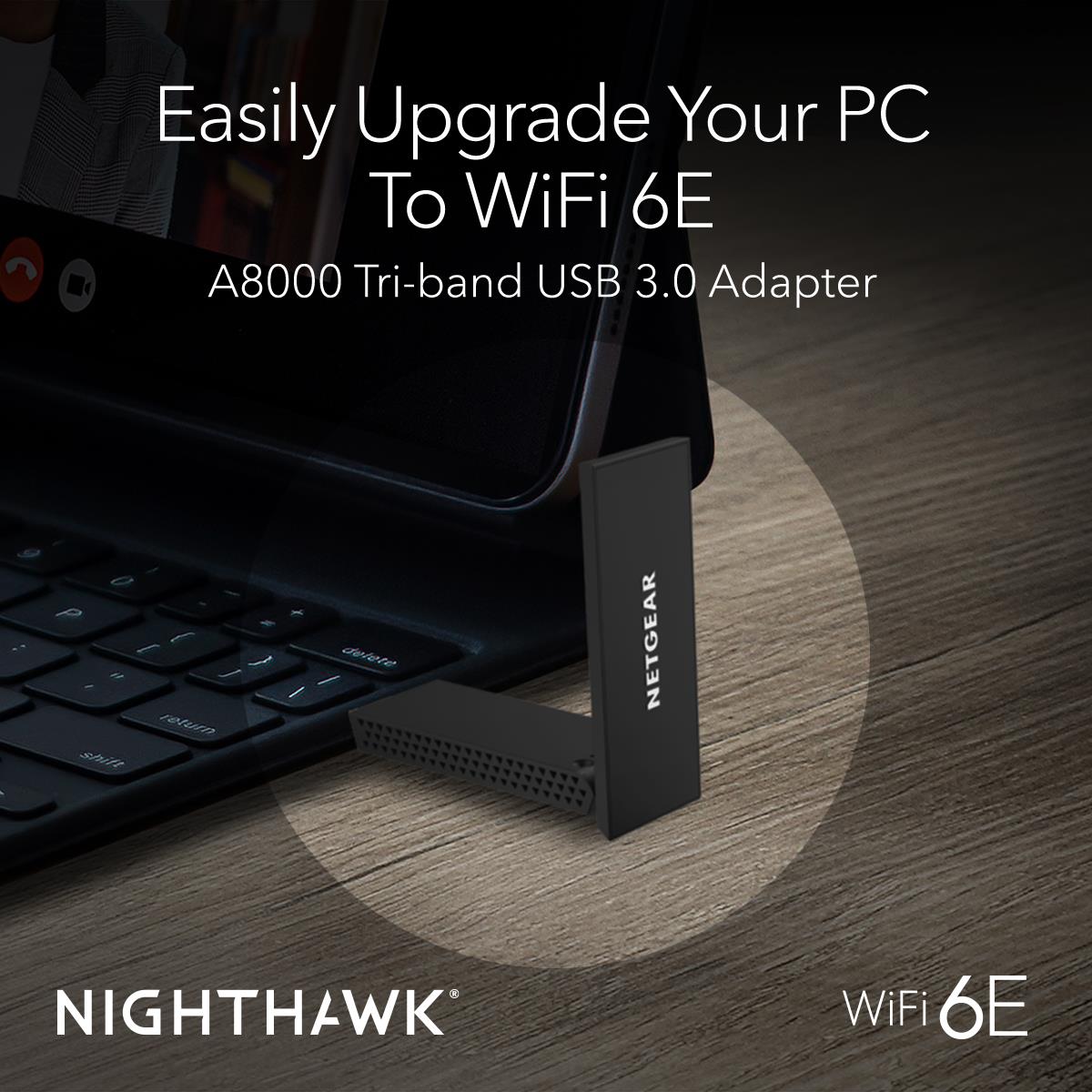 NETGEAR Nighthawk AXE3000 Wi-Fi 6E USB 3.0 Adapter