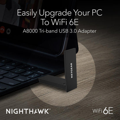 NETGEAR Nighthawk AXE3000 Wi-Fi 6E USB 3.0 Adapter