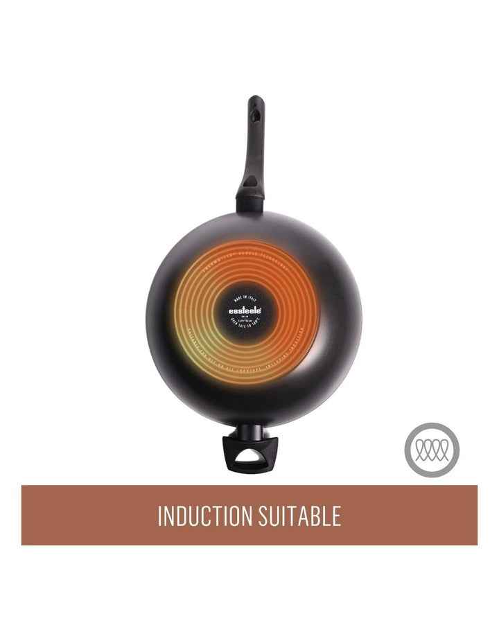 Per Salute Nonstick Induction Covered Stir-Fry 32cm in Black
