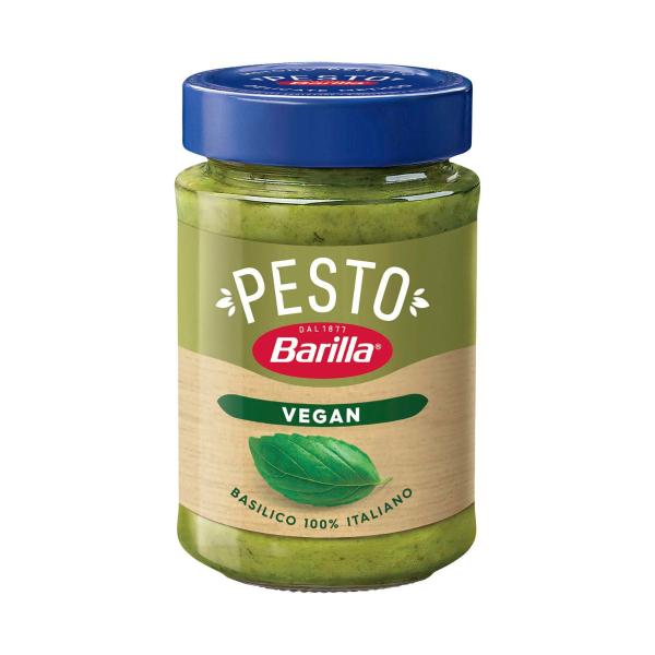 BARILLA BASIL VEGAN PESTO PASTA SAUCE 195G