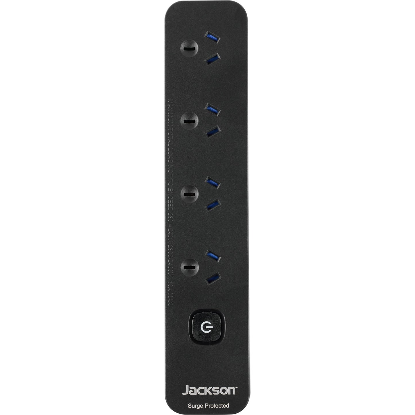 Jackson Surge Protected Board w/ 4 x Power Socket Outlets (Value Twin Pack)
