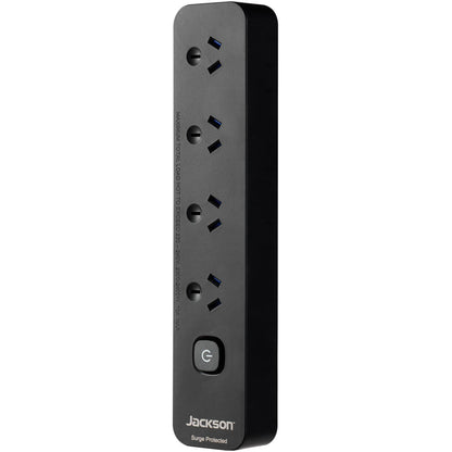 Jackson Surge Protected Board w/ 4 x Power Socket Outlets (Value Twin Pack)