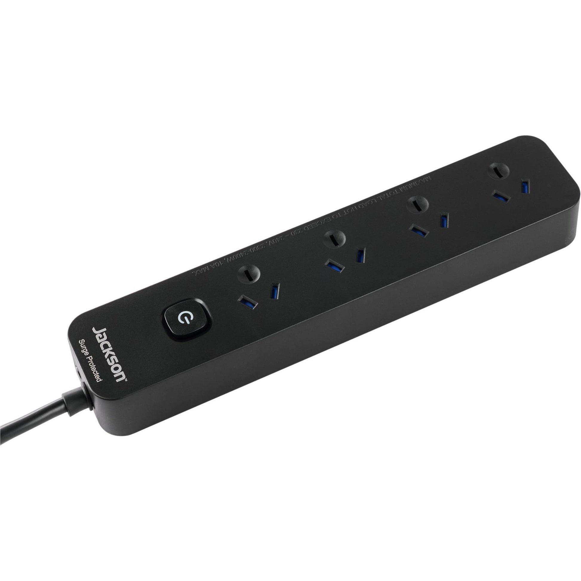 Jackson Surge Protected Board w/ 4 x Power Socket Outlets (Value Twin Pack)