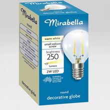 Mirabella Round LED 2W E14 Small Edison Screw Light Bulb
