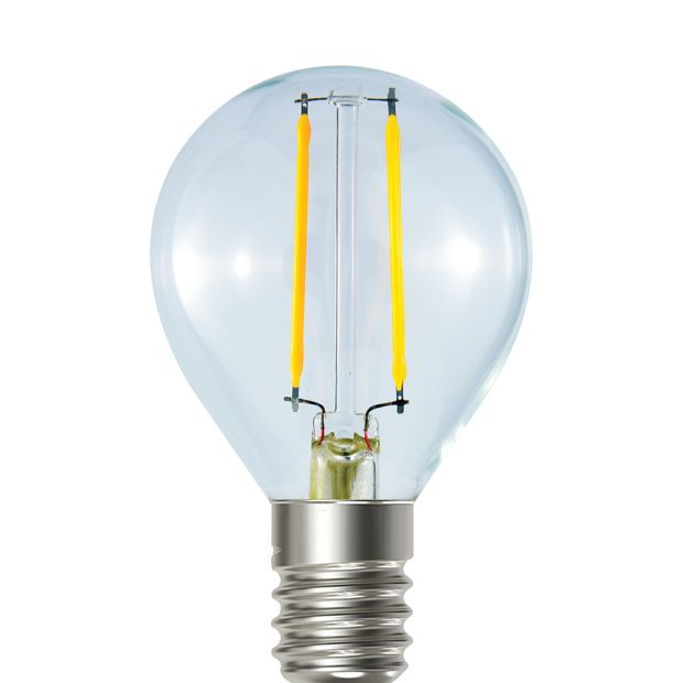 Mirabella Round LED 2W E14 Small Edison Screw Light Bulb