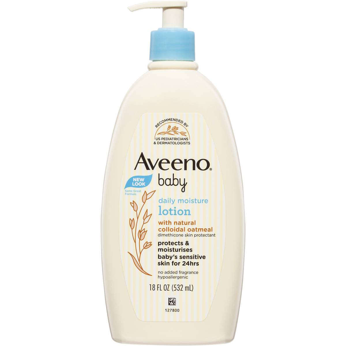Aveeno Baby Daily Moisture Fragrance Free Sensitive Baby Lotion 532ml