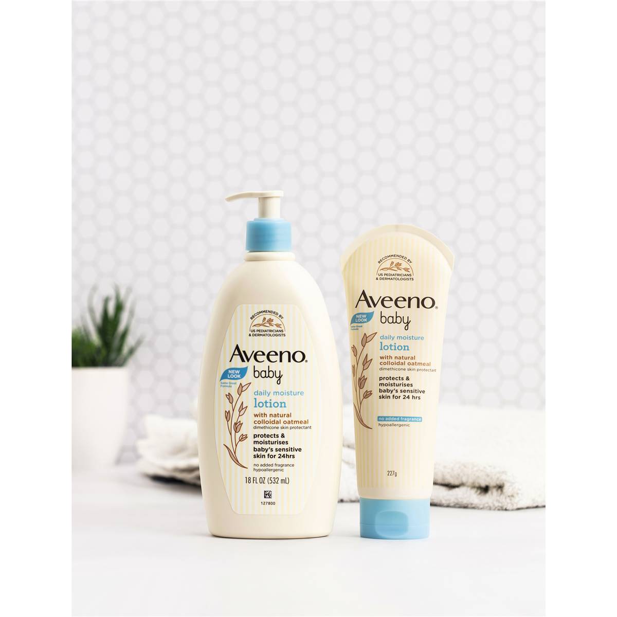 Aveeno Baby Daily Moisture Fragrance Free Sensitive Baby Lotion 532ml
