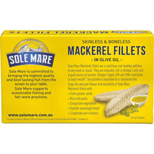 Sole Mare Mackerel Fillets In Olive Oil 120g