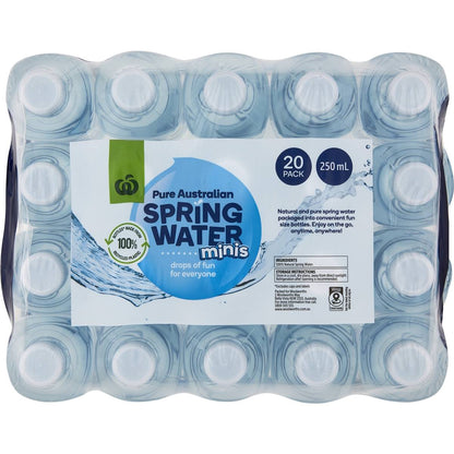 Woolworths Spring Water Minis 20x250ml
