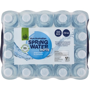 Woolworths Spring Water Minis 250mL x 20 pack