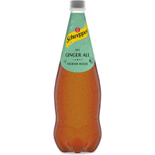 Schweppes Dry Ginger Ale Soft Drink Classic Mixers Bottle 1.1l