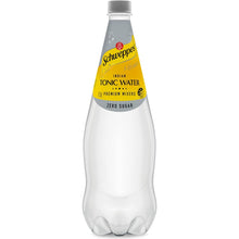 Schweppes Zero Sugar Classic Mixers Indian Tonic Water Bottle 1.1l