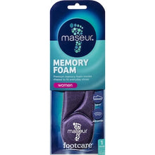 Footcare Memory Foam Insoles Womens Pair each