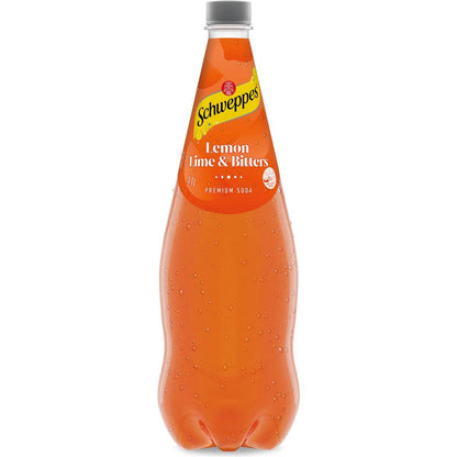 Schweppes Lemon Lime Bitters Soft Drink Classic Mixers Bottle 1.1l