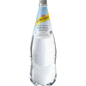 Schweppes Natural Mineral Sparkling Water 1.1L