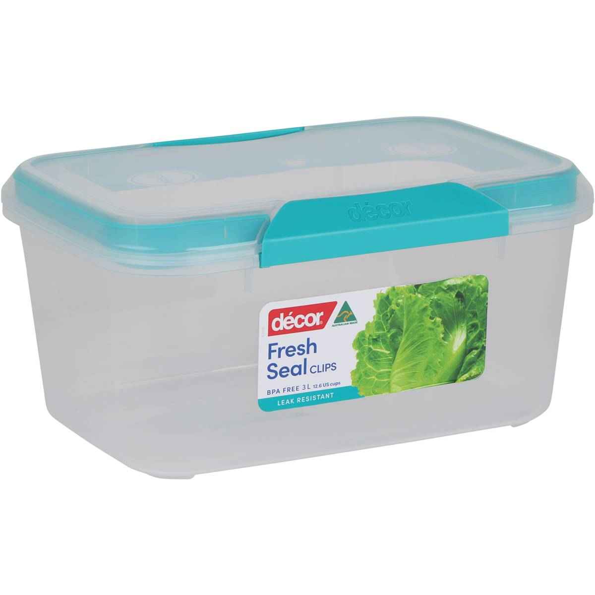 Decor Fresh Seal Clips Container Oblong 3L