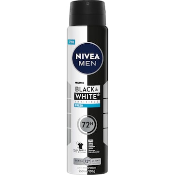 Nivea Men Black & White Invisble Fresh Antiperspirant Deodorant 250mL