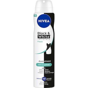Nivea Black & White Invisible Fresh Antiperspirant Deodorant 250mL