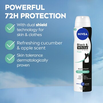 Nivea Black & White Invisible Fresh Antiperspirant Deodorant 250mL