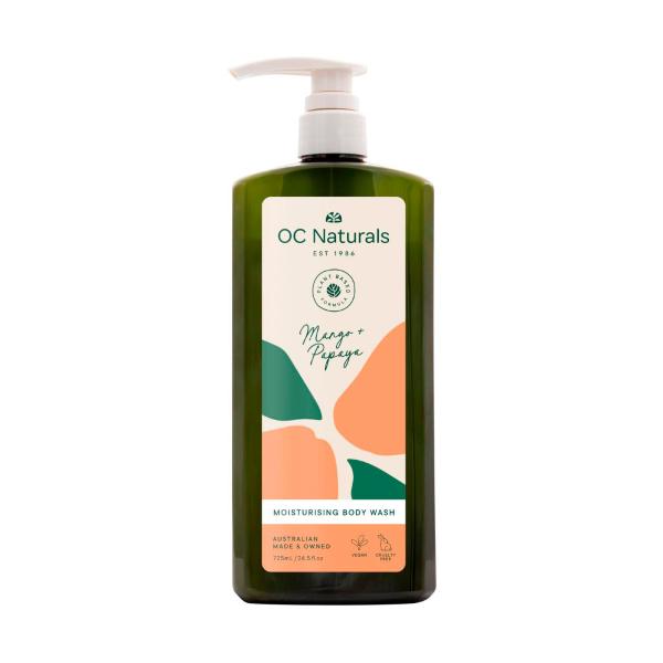 OC NATURALS MANGO & PAPAYA MOISTURISING BODY WASH 725ML