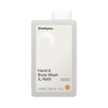 THANKYOU HAND & BODY WASH BOTANICAL SWEET ORANGE & ALMOND REFILL 1LITRE