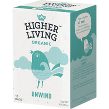 Higher Living Organic Unwind Tea Bags 15 pack