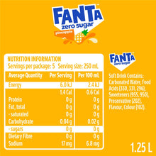 Fanta Pineapple Zero Sugar 1.25L