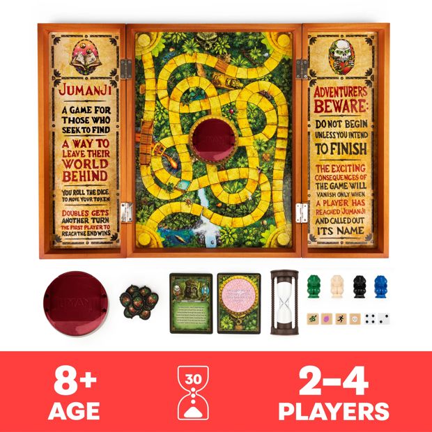 Jumanji Wood Case Board Game