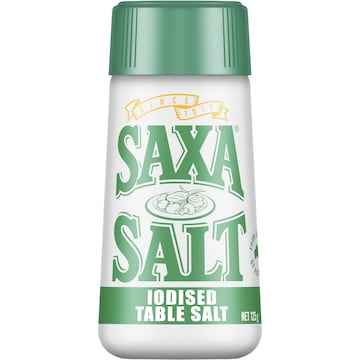 Saxa Picnic Pack Iodised Table Salt 125g