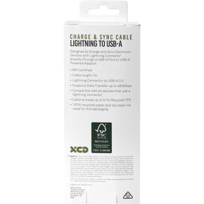 XCD Lightning to USB-A Cable 1m