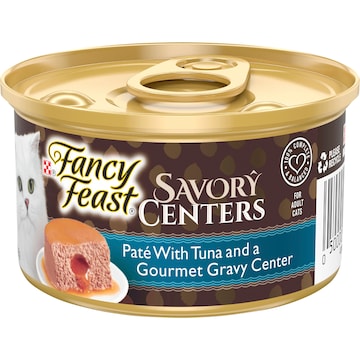 Fancy Feast Adult Savory Centers Patè Tuna Gravy Wet Cat Food 85g