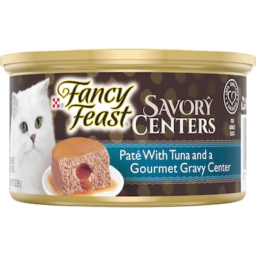 Fancy Feast Adult Savory Centers Patè Tuna Gravy Wet Cat Food 85g