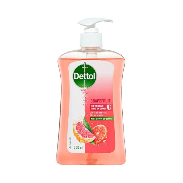 DETTOL ANTI-BACTERIAL LIQUID HAND WASH GRAPEFRUIT 500ML