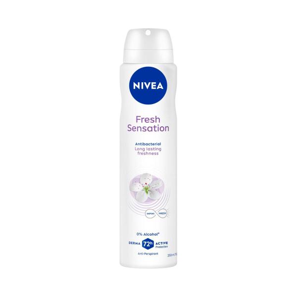 NIVEA FRESH SENSATIONS  ANTIPERSPIRANT AEROSOL DEODORANT 250ML