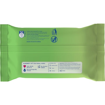 Kleenex Anti Bacterial To Go Wipes 40 pack