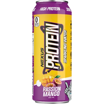 Nexus Super Protein Sparkling Water Passion Mango 355mL