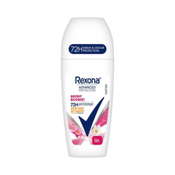 REXONA WOMEN DEODORANT 72HR ADVANCED ROLL ON BRIGHT BOUQUET 50ML